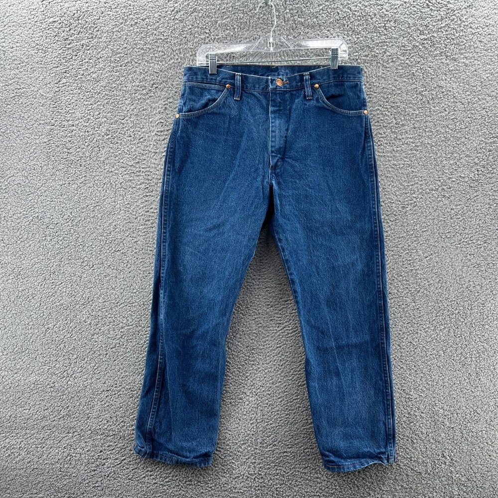 Wrangler Jeans Mens 36 X 29 Cowboy Cut 13MWZ Blue Denim Western Workwear